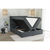 Siva boxspring postelja s prostorom za shranjevanje 160x200 cm – Ropez