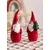 Aberto Design Dekorativni predmet SUS0122, 5x5x15 cm, Crveno-beli