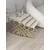 Hanah Home Ela set od 4 umetnuta stočića, zlatni ram, krem MDF ploče