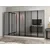 Hanah Home ormar sa reflektujućim staklom Nisa 20662, 315 cm, peščar