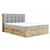 Boxspring postelja Wood1 - 200x200 cm