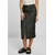 Womens midi denim skirt black washed