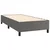 Vidaxl Box spring postelja z vzmetnico LED siv 90x190 cm umetno usnje