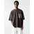 Pull&Bear Majica kapučino/temno rjava