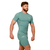 GymBeam Majica Compression Mid Blue