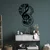 Opviq Zidna dekoracija Musical 4, 46x70 cm, 1.5 mm, Crna