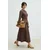 Trendyol Modest Ženska haljina Tctss26Eb00043, Smeđa
