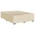 Vidaxl Box spring postelja z vzmetnico krem 140x200 cm blago