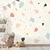 Fototapeta pastelne terrazzo oblike - 392x264