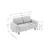 Atelier del Sofa Dvosed Sparrow 2, Svetlosiva