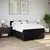 Vidaxl Box spring postelja z vzmetnico črna 140x200 cm blago