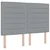 vidaXL Postelja boxspring z vzmetnico Svetlo siva 140 x 190 cm Blago