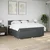 VIDAXL Box spring postelja z vzmetnico temno siva 180x200 cm blago