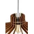 Opviq Luster Boomerang Walnut, MDF, Braon