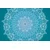 Tapeta meditativna Mandala na modrem ozadju - 98x66