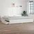 Vidaxl Posteljni okvir s predali bel 180x200 cm