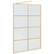 Zid za walk-in tuš Zlatno 140 x 195 cm Staklo otporno na udarce
