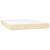 VIDAXL Box spring postelja z vzmetnico krem 140x200 cm blago