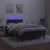 Vidaxl Box spring postelja z vzmetnico LED črna 120x190 cm žamet