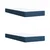 Vidaxl Box spring postelja z vzmetnico modra 200x200 cm blago
