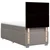 Vidaxl Box spring postelja z vzmetnico taupe 100x200 cm blago