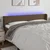 Vidaxl LED posteljno vzglavje temno rjavo 183x16x78/88 cm blago