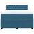 Vidaxl Box spring postelja z vzmetnico modra 140x200 cm žamet