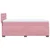 Vidaxl Box spring postelja z vzmetnico roza 90x200 cm žamet