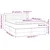 Vidaxl Box spring posteljni z vzmetnico temno siv 140x190 cm blago
