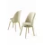 Hanah Home Set stolica Pefa, 45x91x42 cm, 2 komada, Zlatno-krem boje