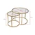 Hanah Home Klub sto Belarus 60x60x43cm&42x42x39cm, Zlatni
