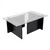 Hanah Home Klub sto Vetrino, 105x65x40cm, Crni