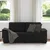 vidaXL Dvosed črne barve 180x81x84 cm blago