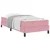 Vidaxl Postelja boxspring z vzmetnico Roza 90 x 200 cm Žamet