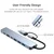 Docking station / HUB Type-C na USB 30 7u1 Kabl 10cm