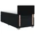 vidaXL Postelja boxspring z vzmetnico Črna 100 x 200 cm Blago