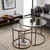 Hanah Home set klub stolova Brown-Trs-60-42-Nrd-Srk, braon
