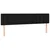 LED uzglavlje crno 160x5x78/88 cm od tkanine