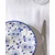 Madame Coco Tanjir za desert Reve Bleu, 19 cm, Plavo-beli