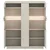 Vitrine Lightning Eichefarben/kaschmir B: 125 Cm