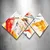Wallity slika 4MDF1843716, 60x115 cm, 4 dijela