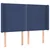 LED uzglavlje plavo 147 x 16 x 118/128 cm od tkanine