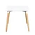 Bolzz Trpezarijski sto Milano 2, 80x80cm, Beli