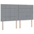 Krevet s od storage s pohranom Svjetlosiva 200 x 200 cm Tkanina