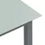 Vrtni stol svjetlosivi 150 x 90 x 74 cm od aluminija i stakla