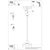 Sollux SL.1702 - Luster na sajli BILO 1xE27/15W/230V O 35 cm bela