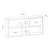 Hanah Home Komoda Flora 120x50x22cm Hrast