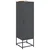 Visoka komoda antracit 36x39x123 cm čelična