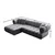 ATELIER DEL SOFA Ugaona garnitura Petra Left Dark Grey