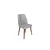 Hanah Home Set stolica Dallas-554 V4, 75x62x102 cm, 4 komada, Svetlosive